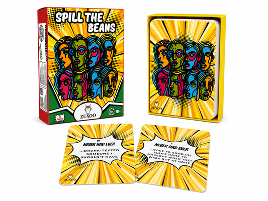 Zuxoo Spill The Beans Card Game | Never Have I Ever Party Game (55 Cards)