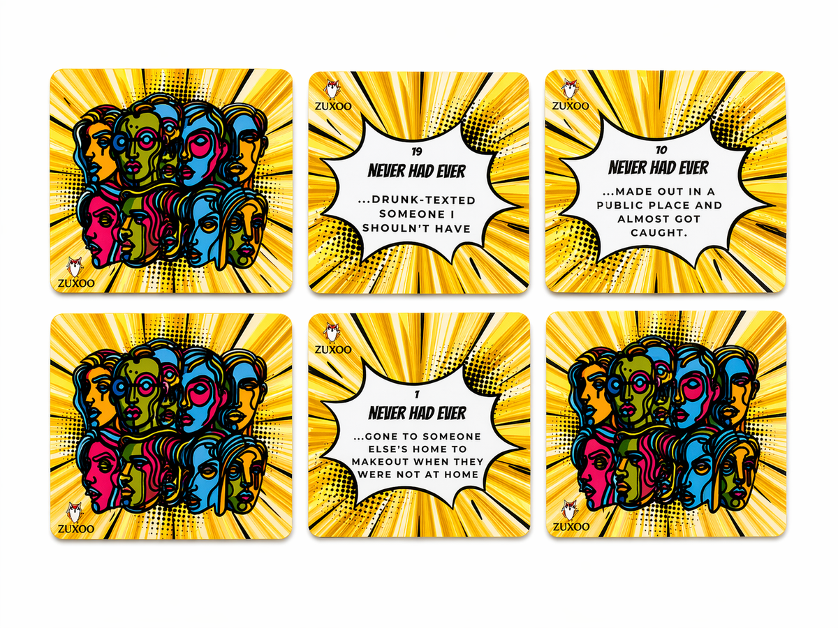 Zuxoo Spill The Beans Card Game | Never Have I Ever Party Game (55 Cards)