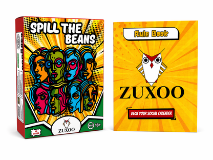 Zuxoo Spill The Beans Card Game | Never Have I Ever Party Game (55 Cards)